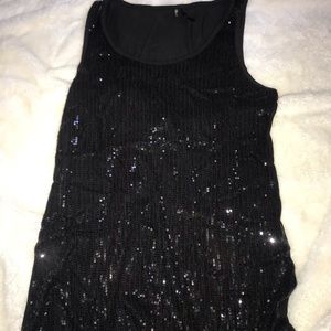 Maurice’s Black Sequin Tank